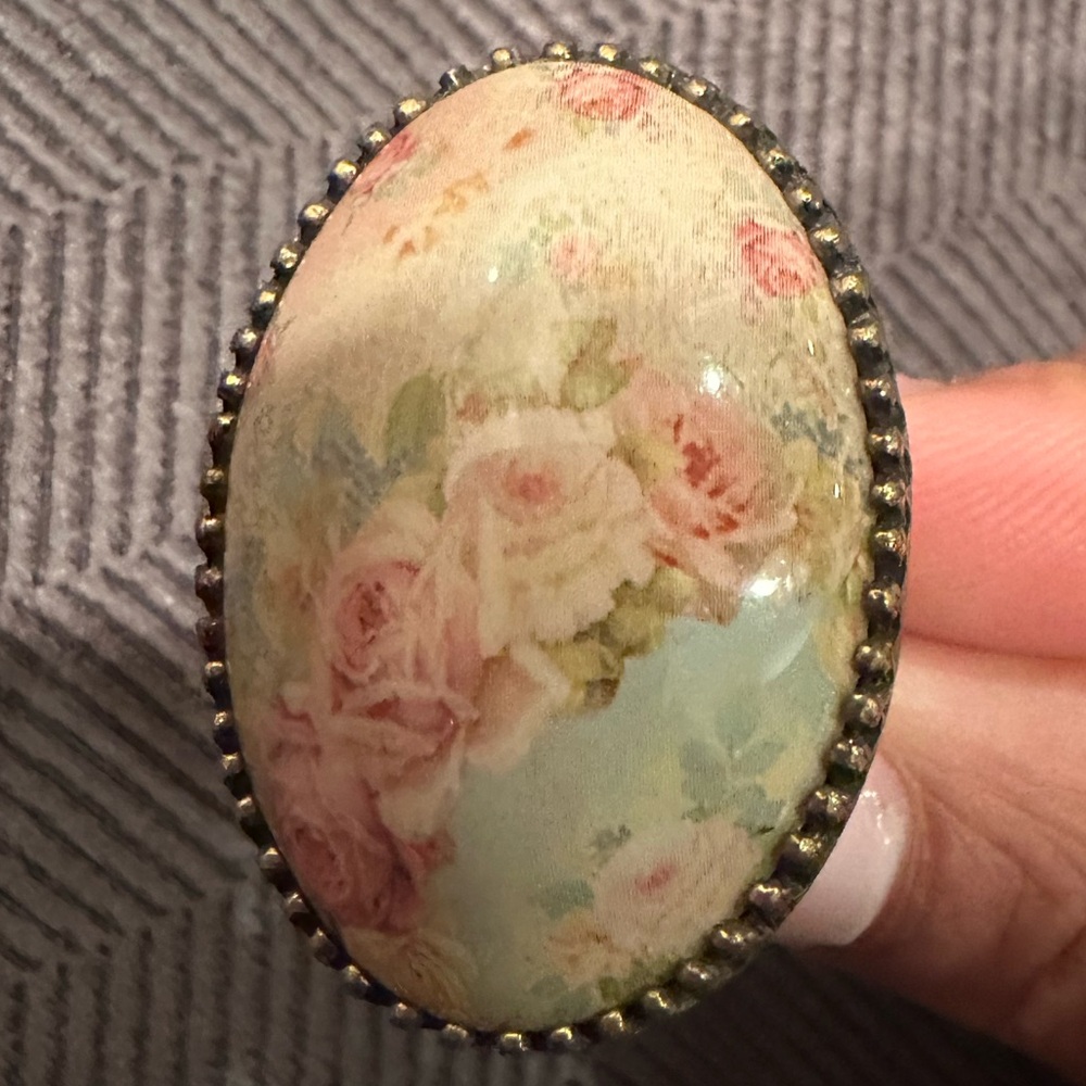 Vintage look Michal Negrin cocktail ring